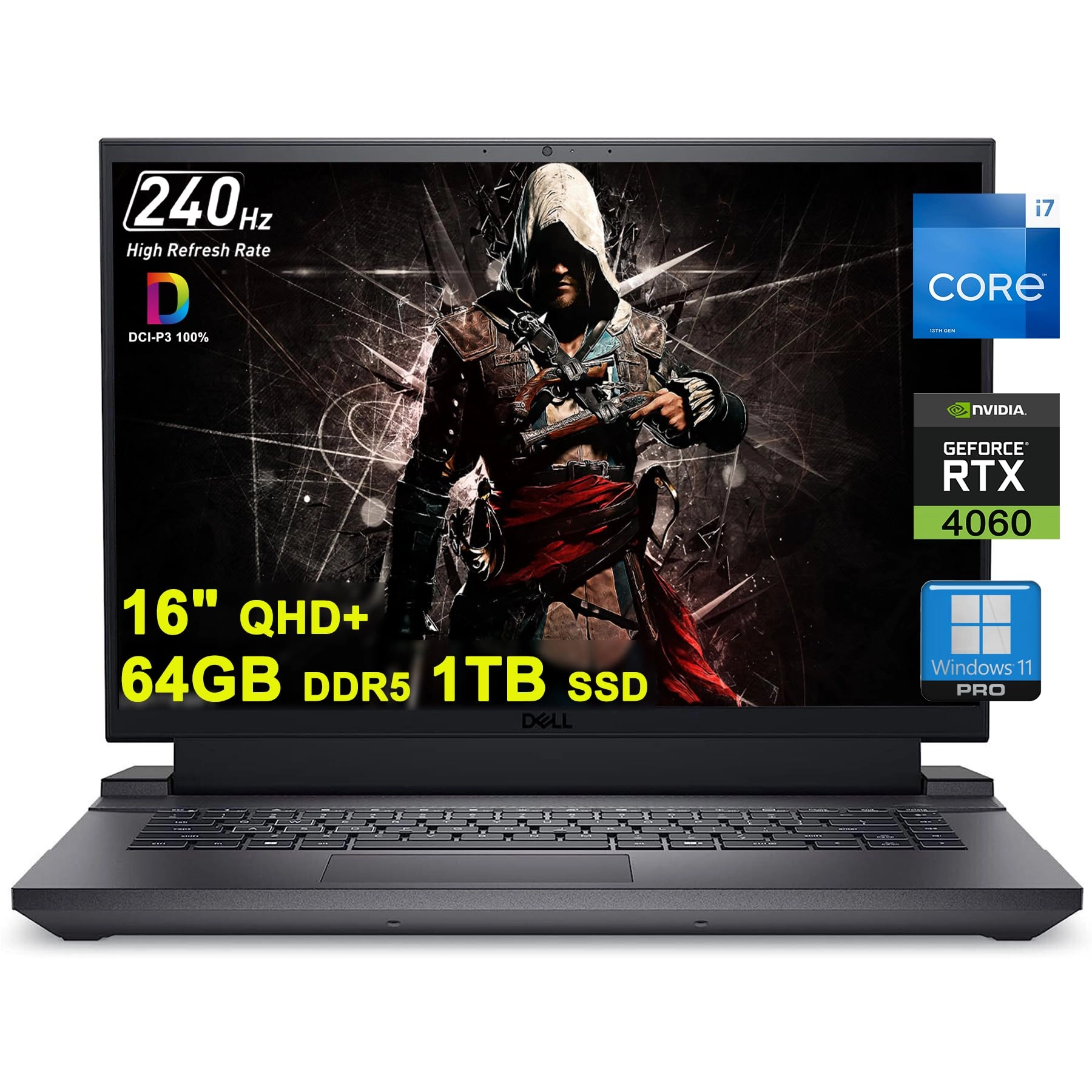 DELL G16 7630 - 16'' i7-13650HX 64GB DDR5 1TB SSD