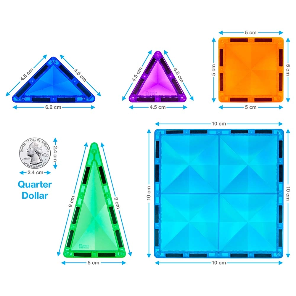 Magnetic Mini Diamond Tiles - 80 pcs