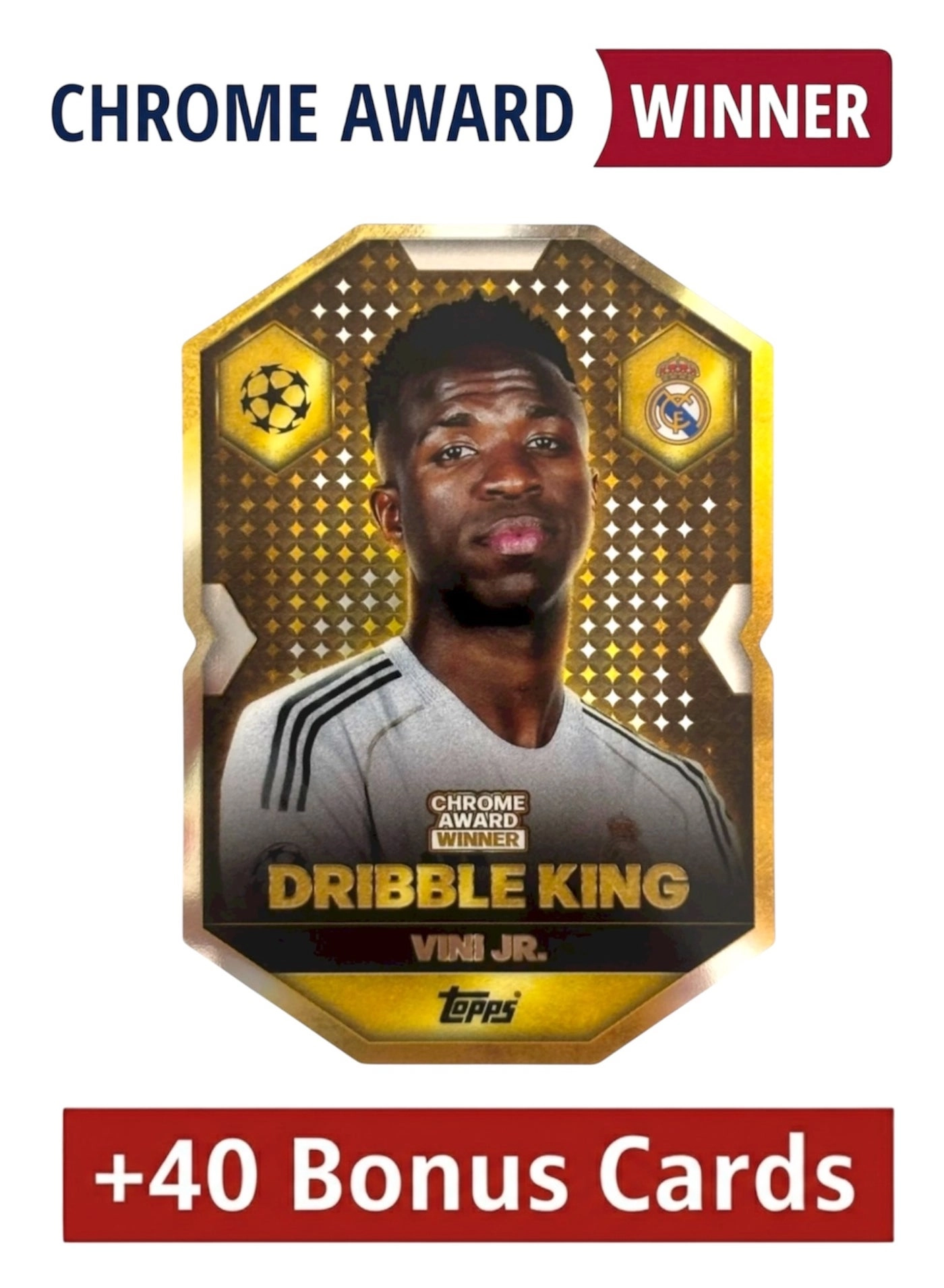 Topps Vini Jr - Chrome Award + Bonus Cards - 41pcs