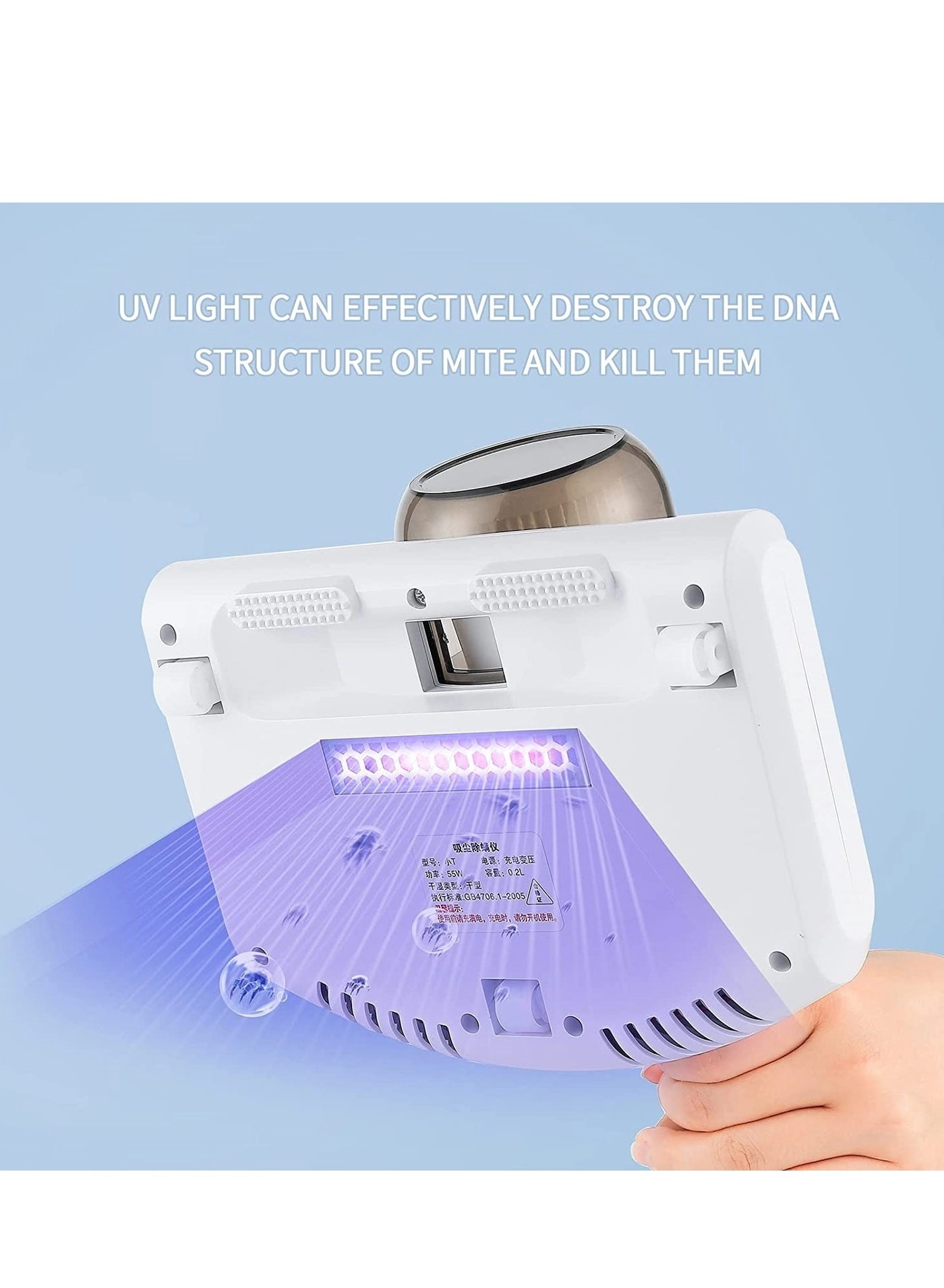 Mini Handheld UV Vacuum Cleaner - Cordless 250ml