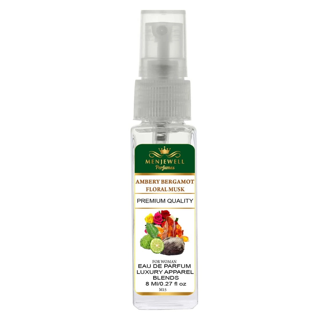 Ambery Basil Floral Musk Eau de Parfum - 8ml Pack