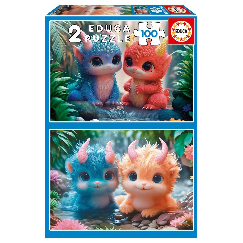 Educa Cute Monsters 2-in-1 Puzzle (5413458-20224) - 200 pcs
