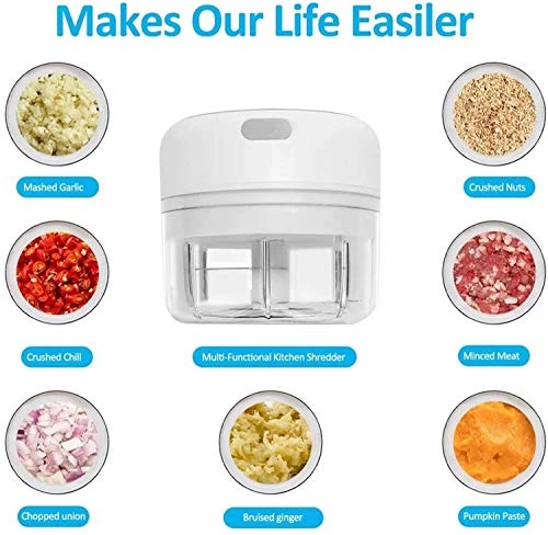 Mini Food Chopper - 100ml USB Rechargeable