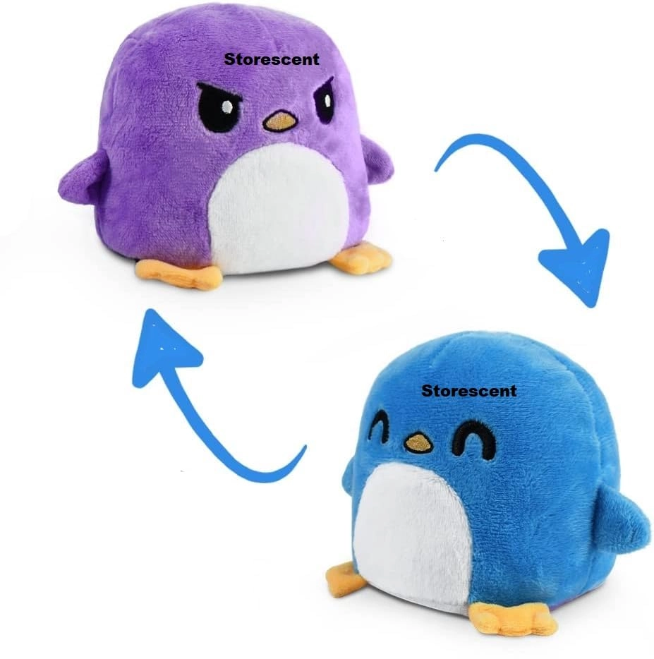 Storescent, Storescent Penguin Plush Toys 20 cm Reversible Plush