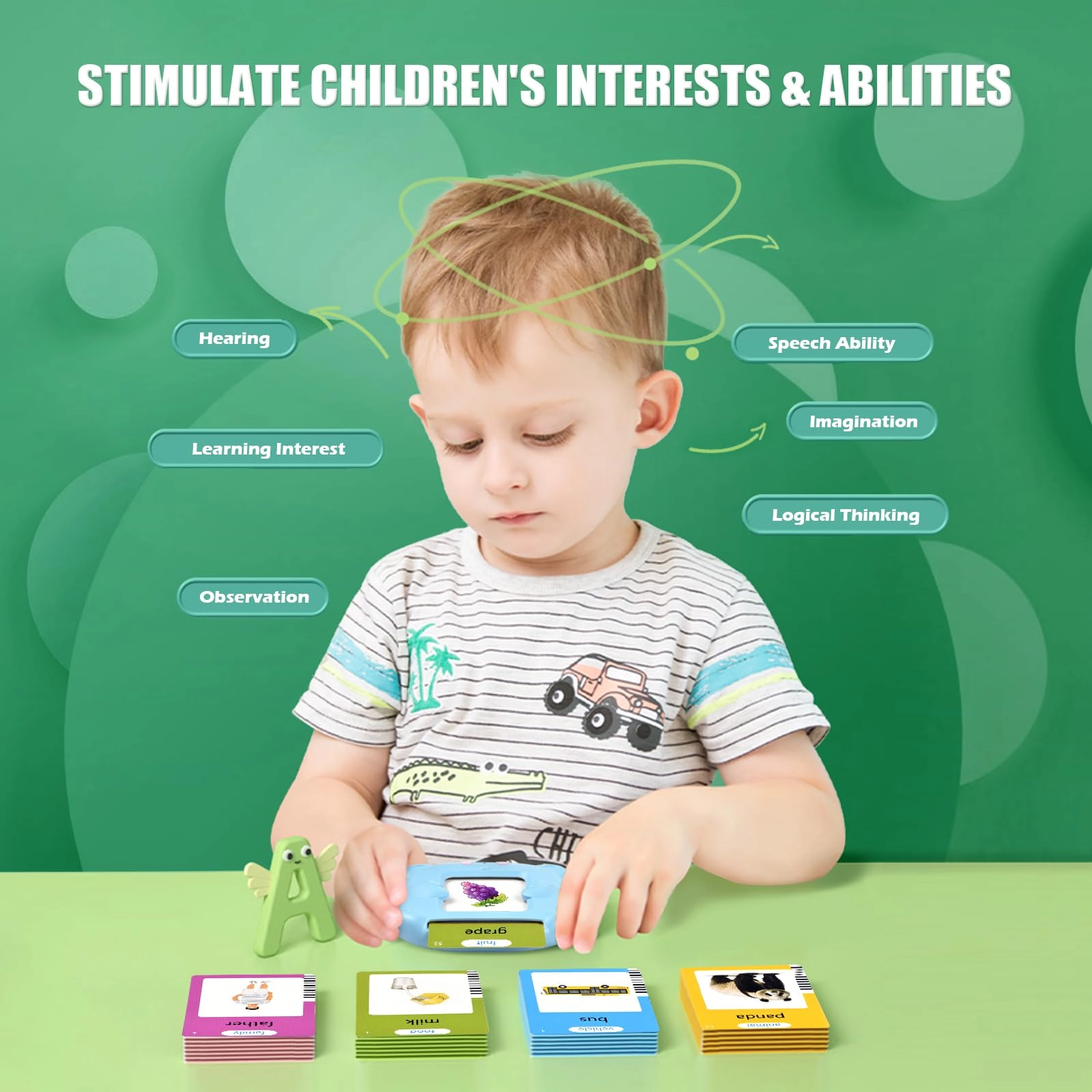 visator Flash Cards Language - 1-6 Years Old
