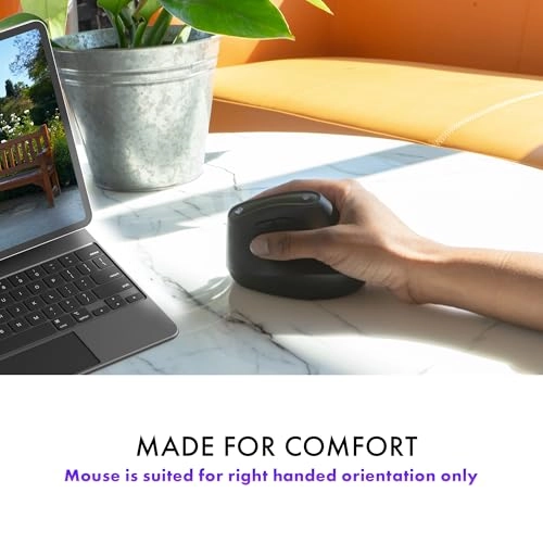 Vertical Ergonomic Mouse - Bluetooth & 2.4G Wireless