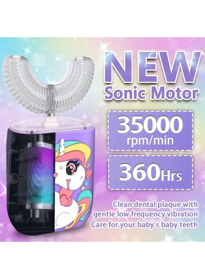 Kids Toothbrush - U-Shaped Ultrasonic 2 Brush Heads