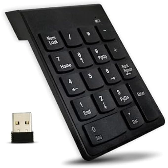 rayihni NUMERIC KEYPAD - 22 KEYS 2.4G WIRELESS USB RECEIVER