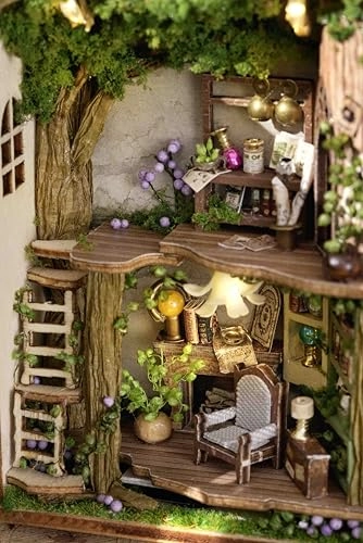 DIY Miniature Dollhouse Kit - Happy Manor 1:100