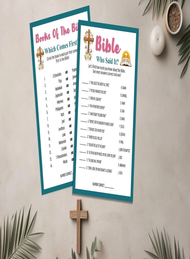 Bible Games - 30 durable cards
