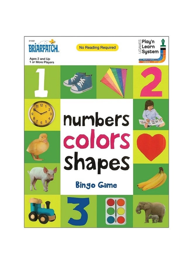 Briarpatch First 100 Numbers Shapes Bingo Game