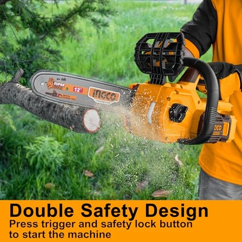 Cordless Lithium-Ion Chain Saw - 20V 12Inch Brushless Motor