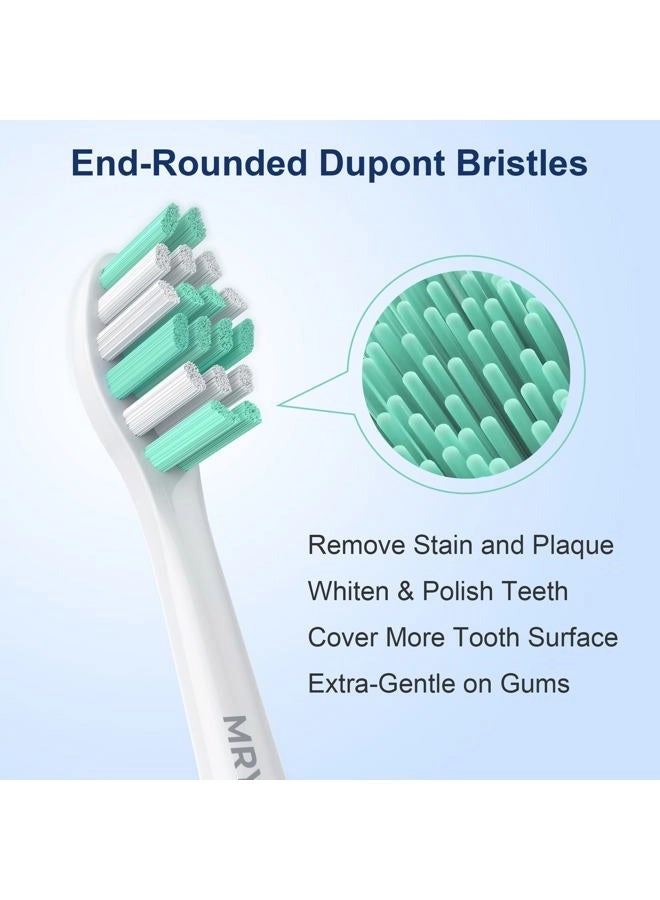 Replacement Toothbrush Heads - 10 Pack 5green+5white