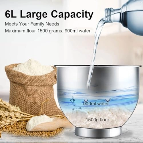 Kitchen Food Stand Mixer - 6L 1200W