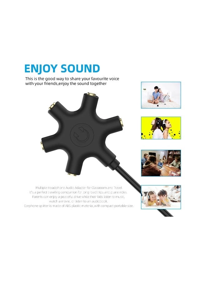 Headphone Splitter for Universal - 5-jack 3.5mm