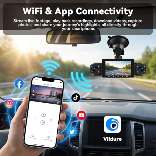 4-Channel Dash Cam - 1080P