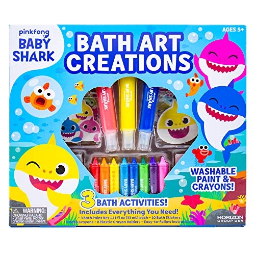 Bath Art Creations Play Set - Washable Paints & Crayons Ages 3-6