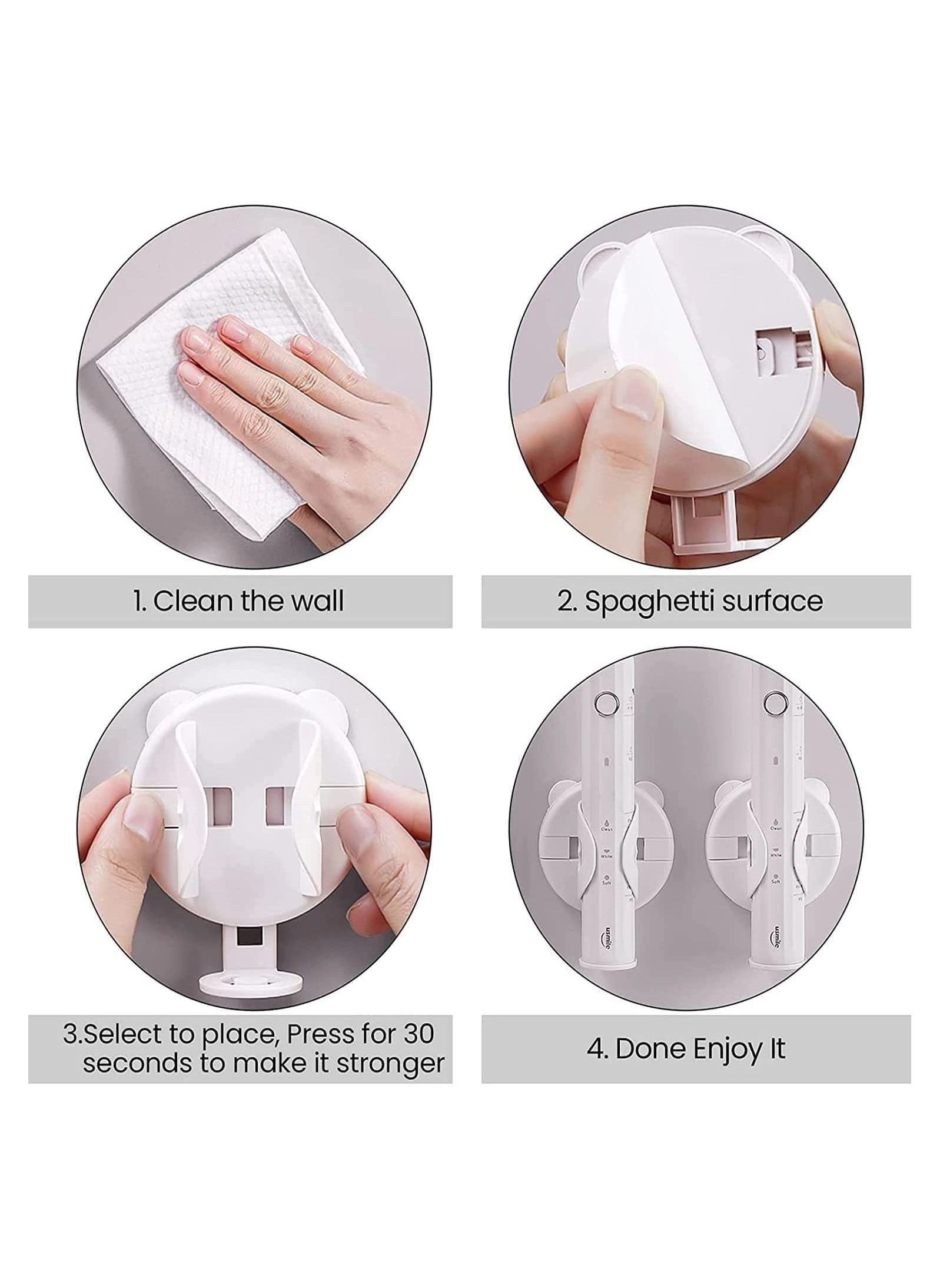 Wall Mount Toothbrush Holder