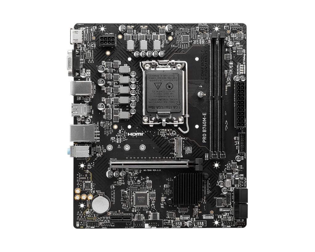 PRO B760M-E - LGA 1700 mATX DDR5