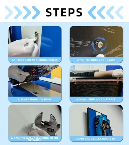 Display Wallboard - for LEGO Technic Ferrari Daytona SP3 42143 & Ferrari 488 42125 2 Display Board 29.5x17.7 in