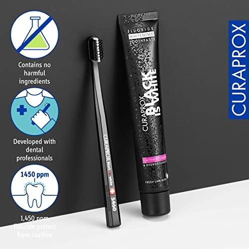 Black Is White Activated Charcoal Lime-Mint Toothpaste Adult 90ml