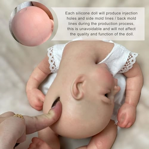 Reborn Baby Doll - 33 cm Silicone Eyes Open Ages 3+