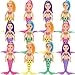 Mermaid Dolls - 12 Pack Pretend Playset Bundle
