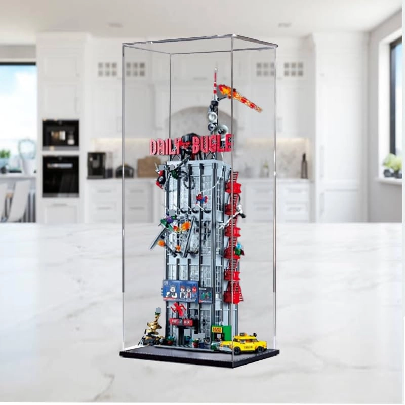 Clear Acrylic Display Case (76178) - Black Bottom