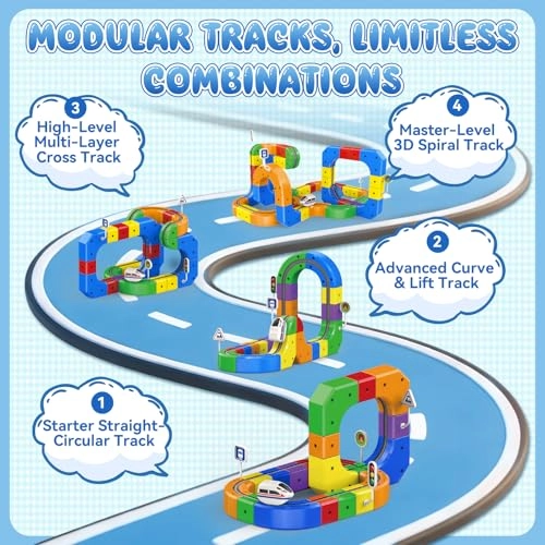 3D Anti-Gravity Train Set - 1:64 58 PCS