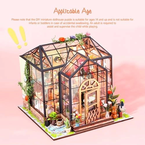 Miniature Dollhouse Kit - Pink 1:24