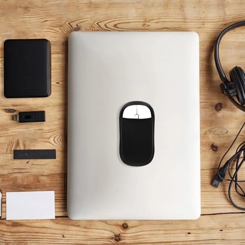 Slim Mouse Holder - 13x7.5cm Black