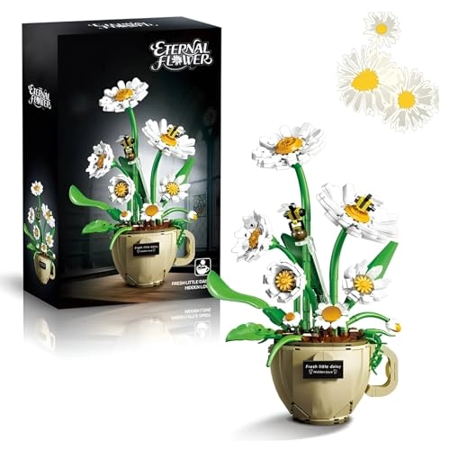 Flower Coffee Cups Building Blocks Kit - Daisy 496 pcs