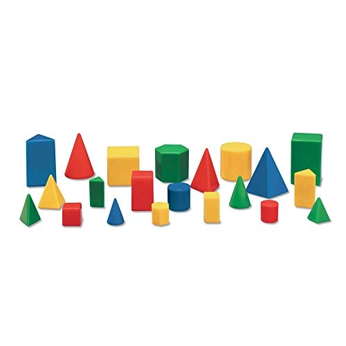Plastic Geometric Solid Blocks - 32 pieces