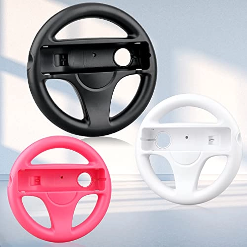 Kart Racing Games Steering Wheel - Black Nintendo Wii