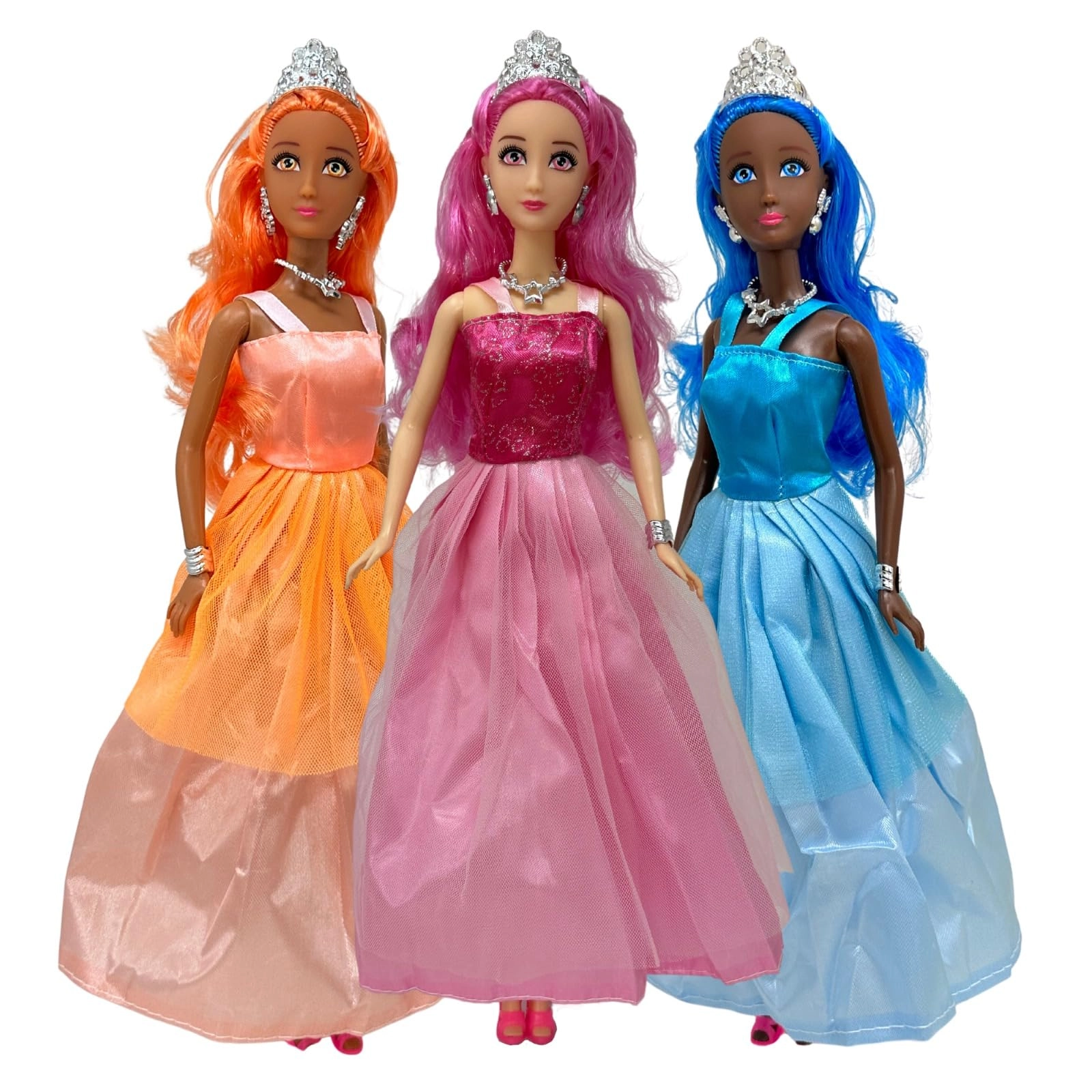 The New York Doll Collection Belle of the Ball Princess Dolls - 11.5" Plastic Caucasian