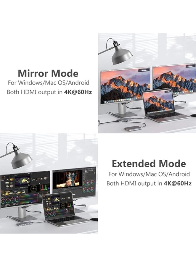 USB C Hub - MacBook Pro/Air iPad Pro M2 M1,XPS,Chromebook