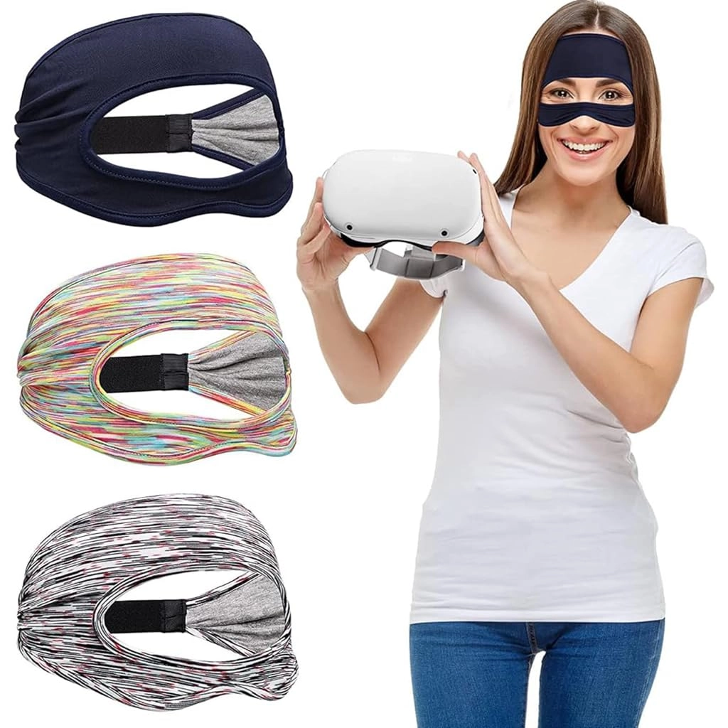 Zorbes Headwear Mask - 3Pcs Breathable Universal Fit for Oculus Quest 2