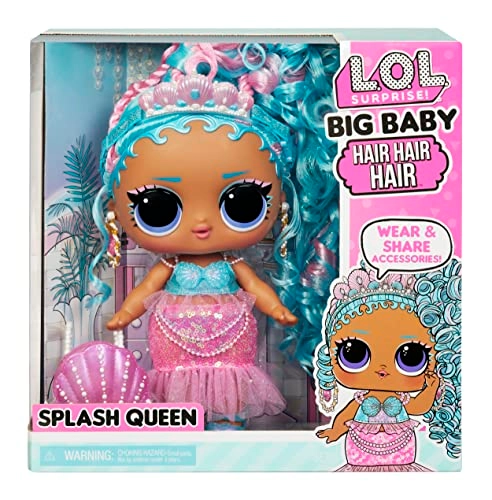 Splash Queen Big Baby Doll - 11" Rooted Hair Ages 4+