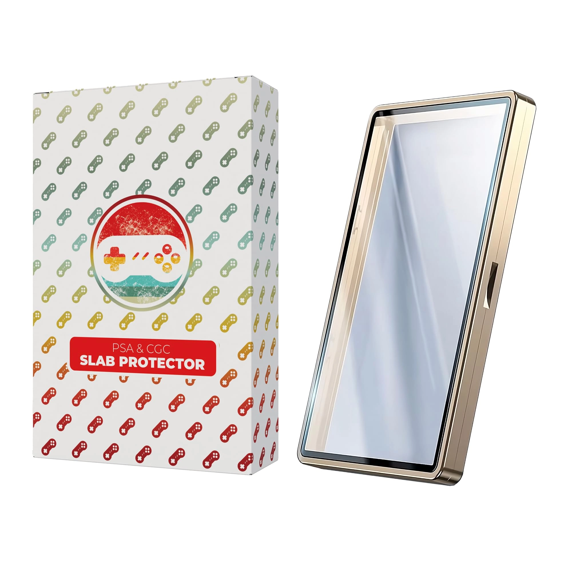 HYPE GAMER GEAR Slab Protector Display Case - Metallic Magnet Closures High Gloss Finish Stackable