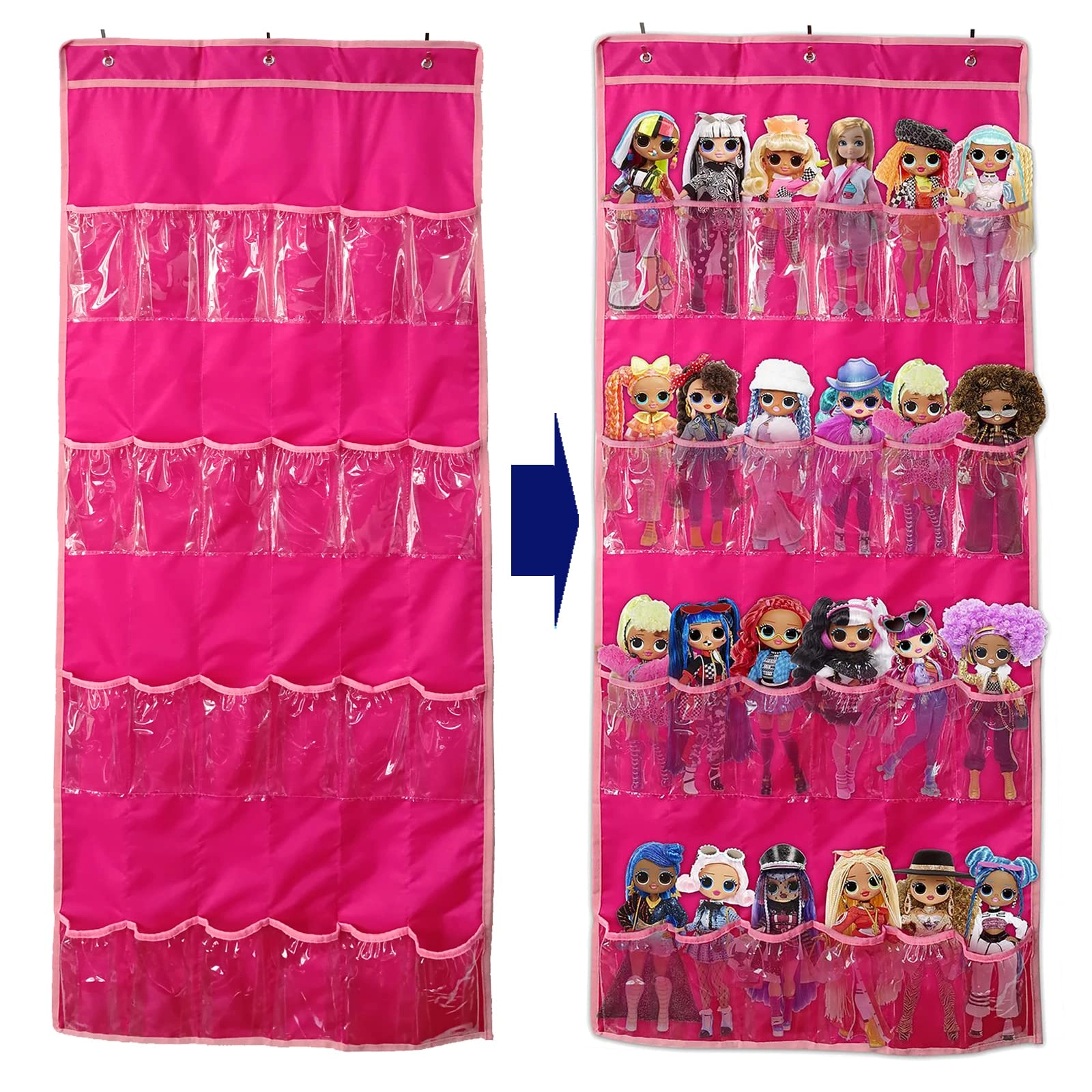 Hanging Over Door Toy Storage Organizer - Oxford