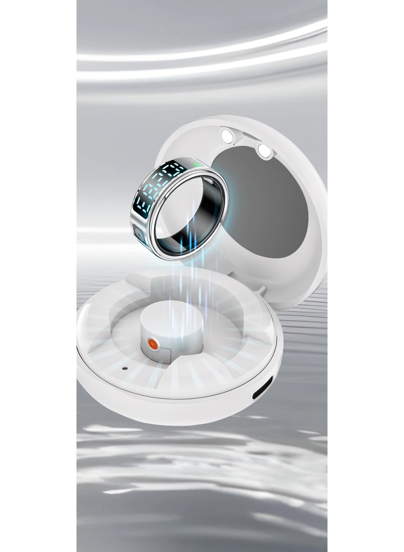 FitSync Smart Ring - Ring Size 7 (17.3mm) IP68 Water Resistant 16mAh