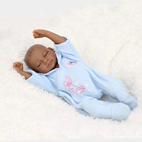 Reborn Baby Doll - 10 inch 25 cm Silicone black skin Ages 3 months+