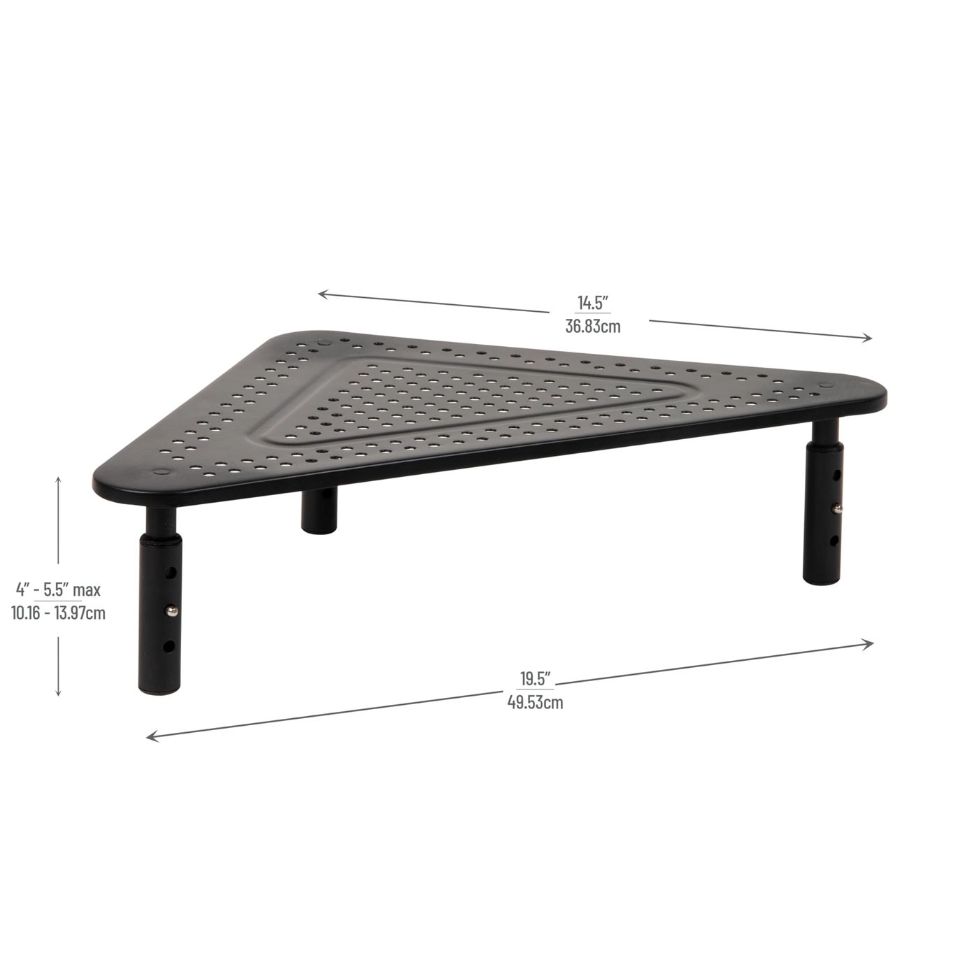 Triangle Monitor Stand - 40lb18kg Adjustable Height