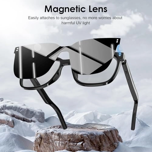 Smart Bluetooth Glasses - Open-Type Speakers Blue Light Lenses Bluetooth 5.3