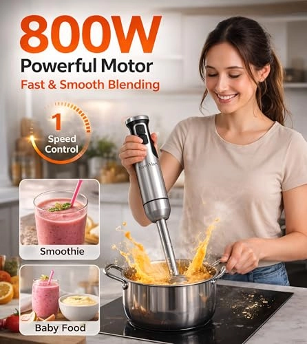 4-in-1 Hand Blender Set - 0.6L 800W