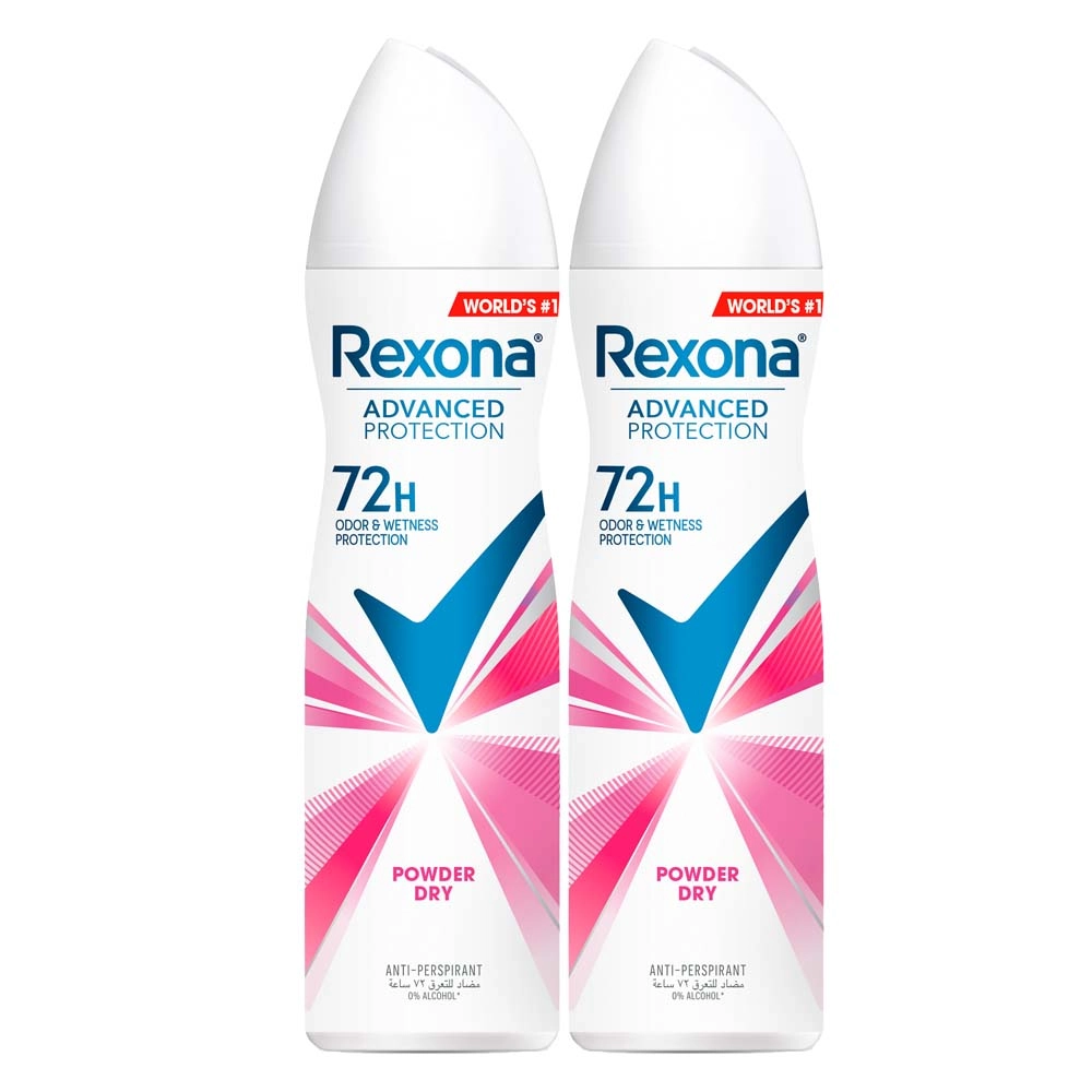 Rexona Odor &Wetness Protection Powder Dry - 2 x 150ml