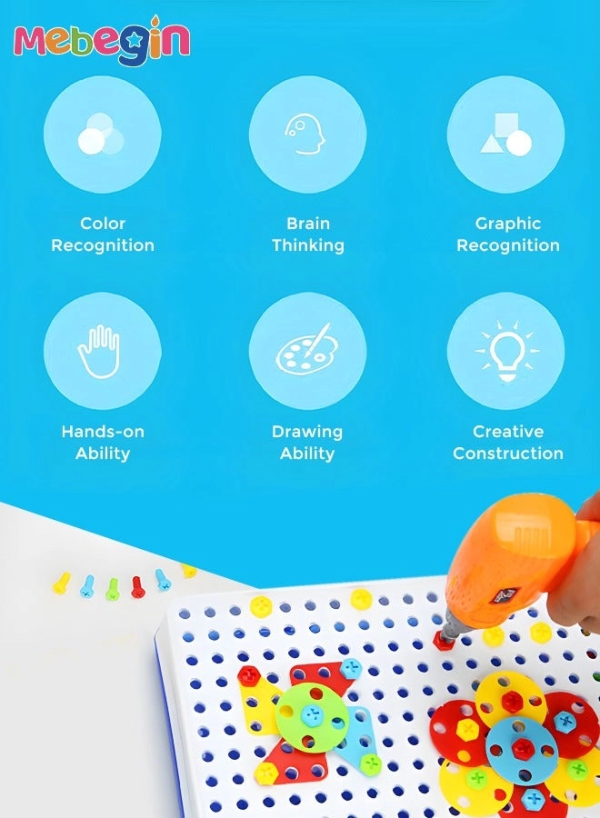 3D Pegboard Set - 3+ 237 pieces