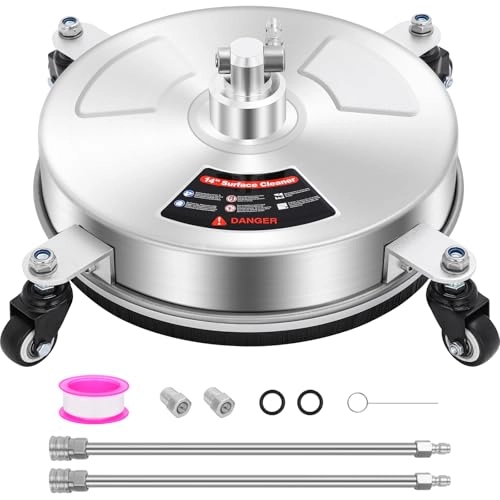 Dalmbox Surface Cleaner - 14 4 Wheels 4000 PSI