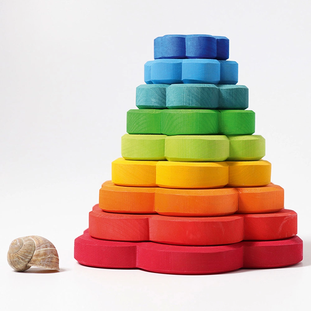 Flower Stacking Tower - Suitable for 1 year and above 8 discs
