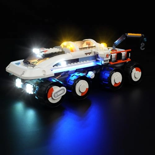 LED Lighting Kit for Lego City Command Rover and Crane Loader - Compatible with Lego 60432